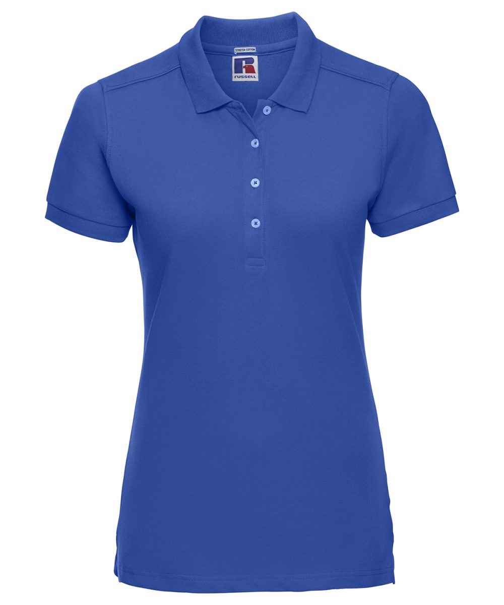 Azure Blue Women's stretch polo