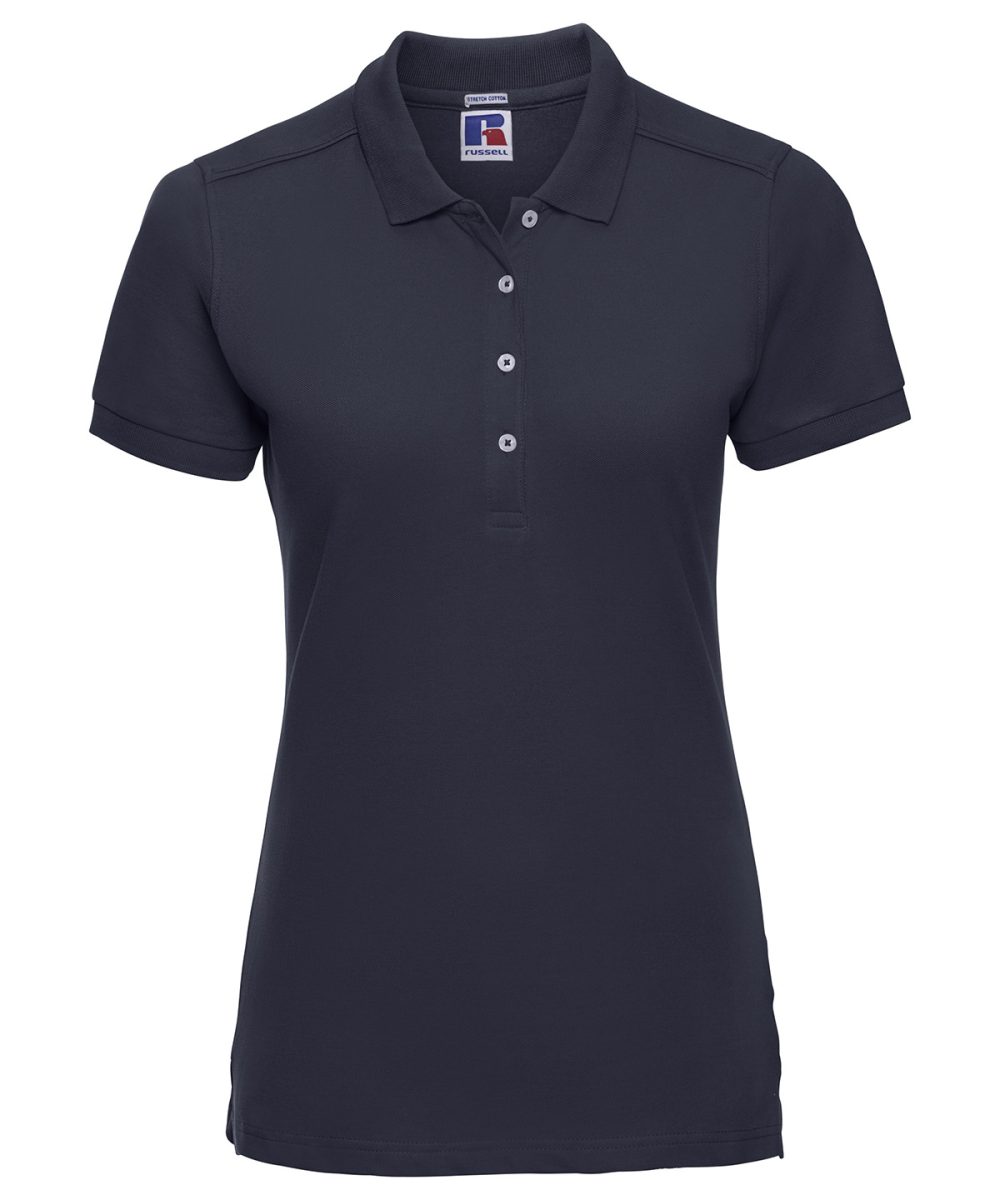 French Navy Women's stretch polo