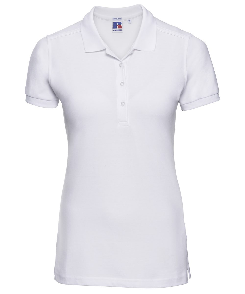 White Women's stretch polo