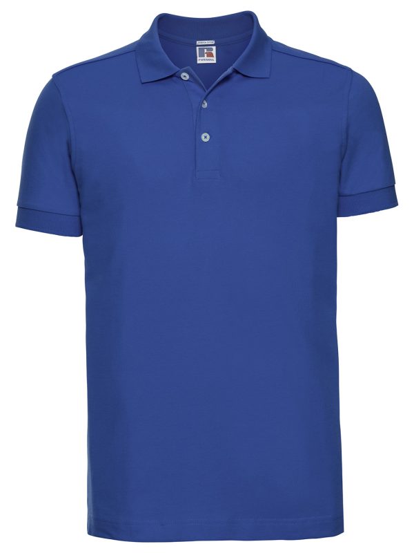 Azure Blue Stretch polo