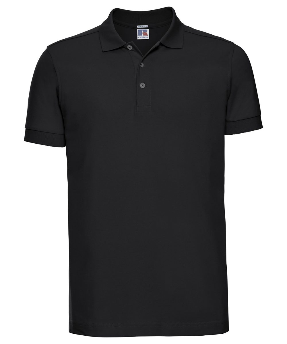 Black Stretch polo