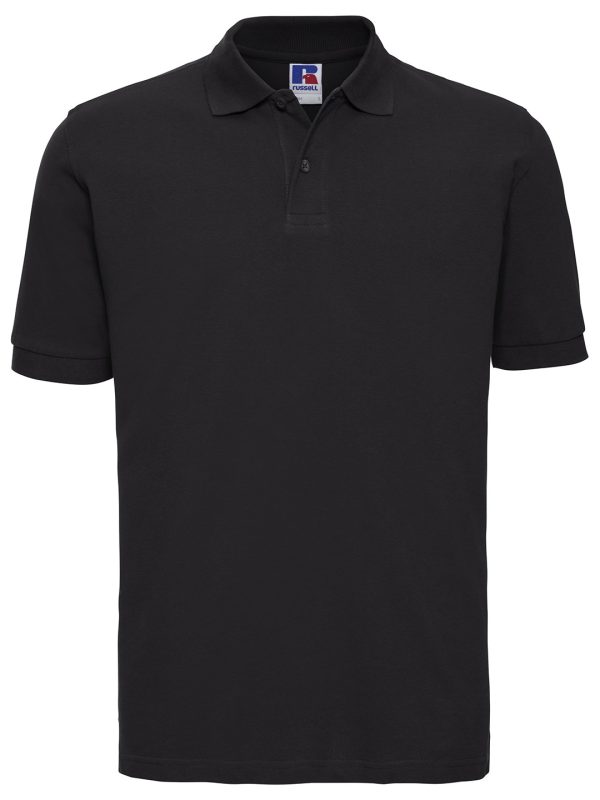 Black* Classic cotton piqué polo