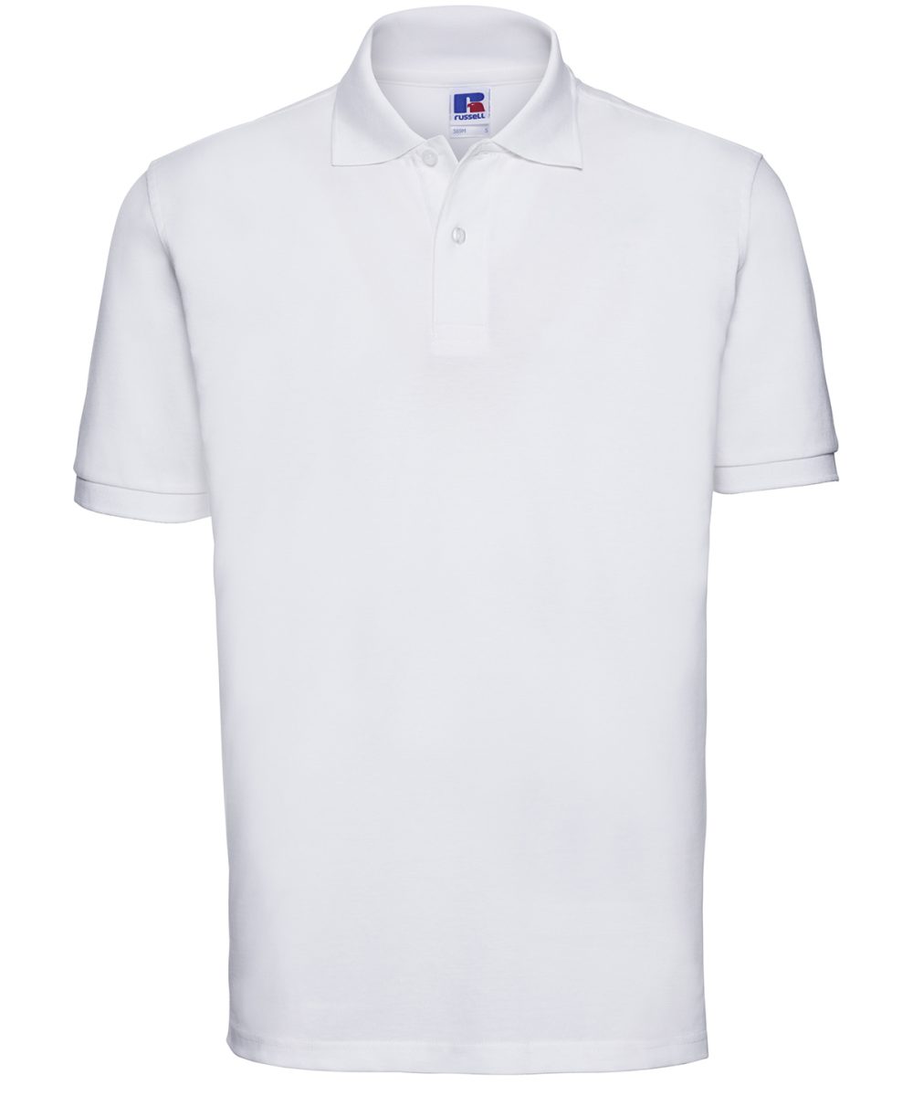 White* Classic cotton piqué polo