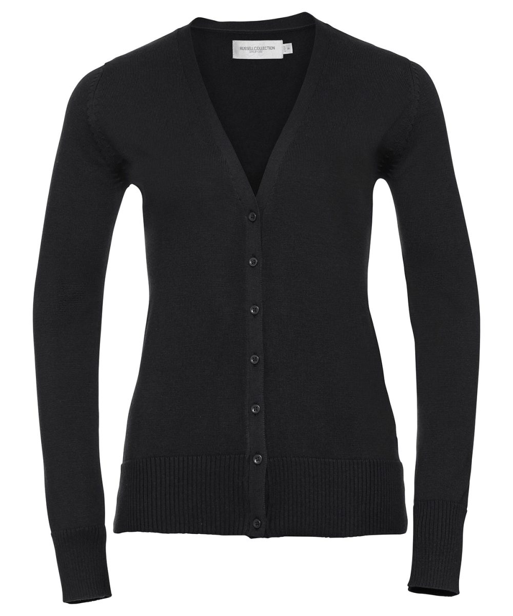 Black Women's v-neck knitted cardigan