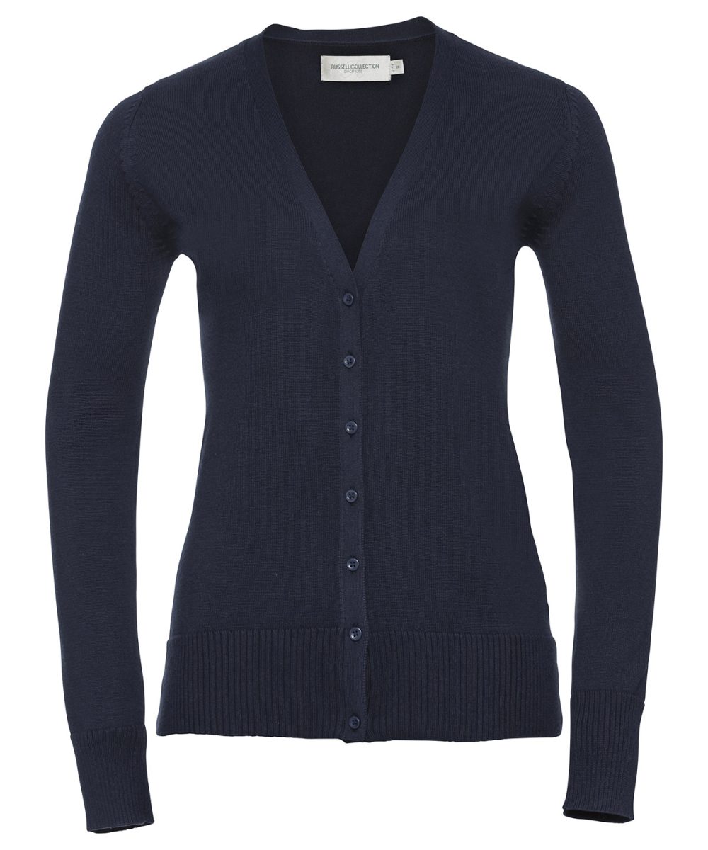 French Navy Women's v-neck knitted cardigan