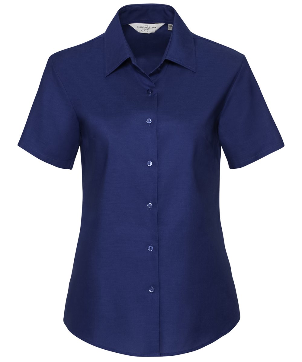 Bright Royal Women's short sleeve Oxford shirt