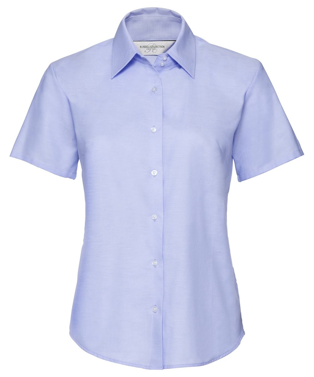 Oxford Blue Women's short sleeve Oxford shirt