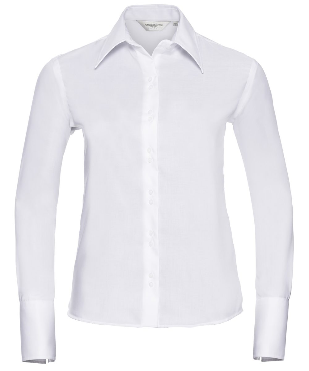 White Women's long sleeve ultimate non-iron shirt