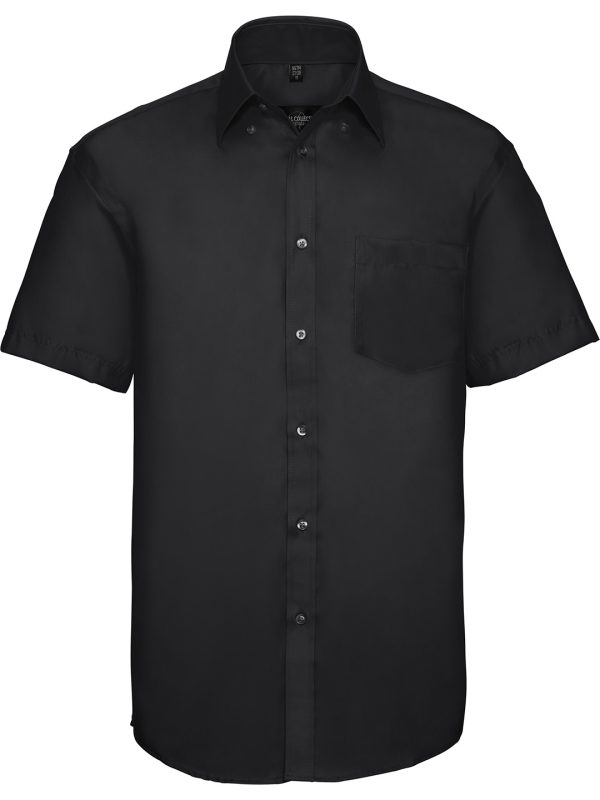 Black Short sleeve ultimate non-iron shirt