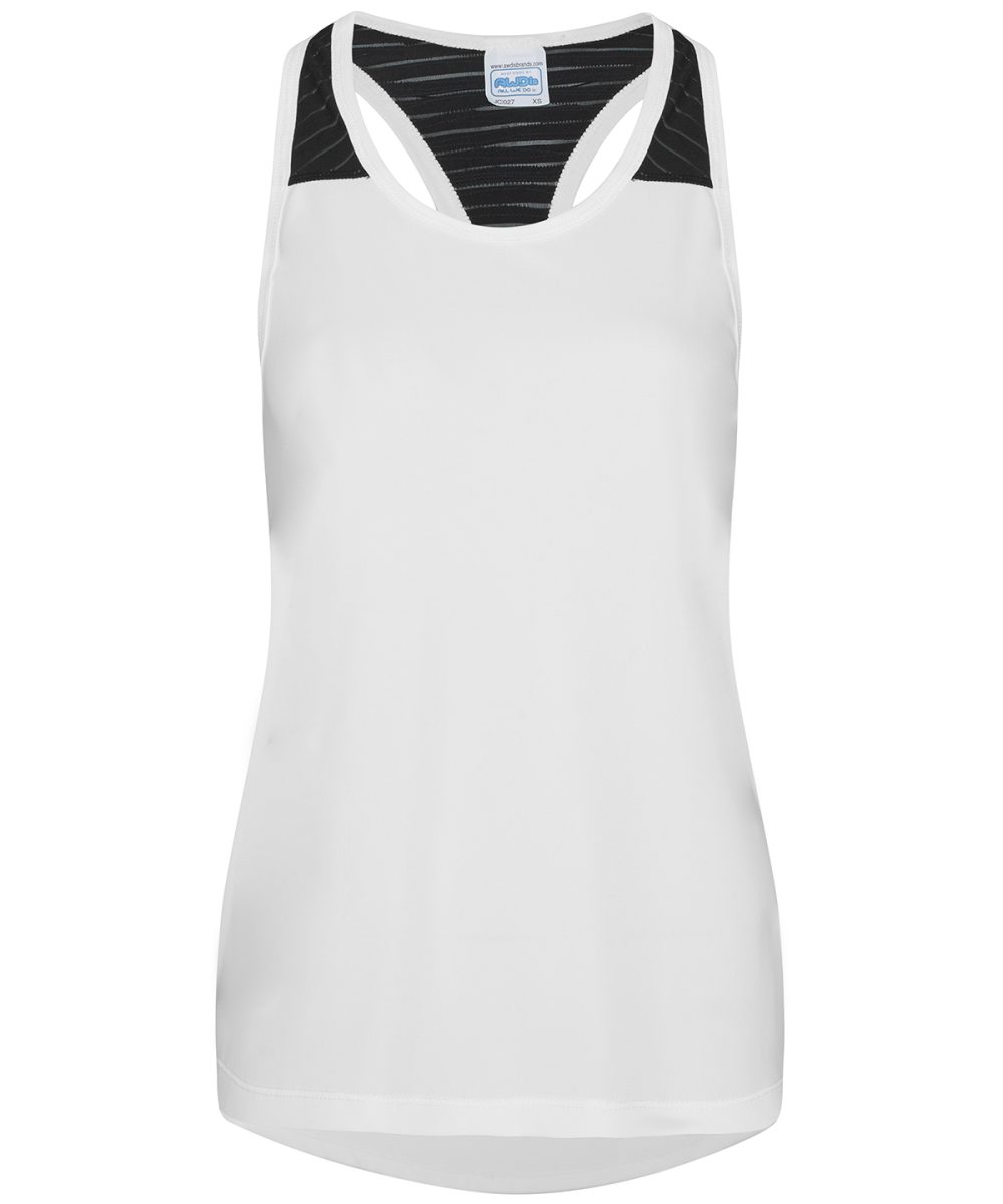 Arctic White/Black Women's cool smooth workout vest