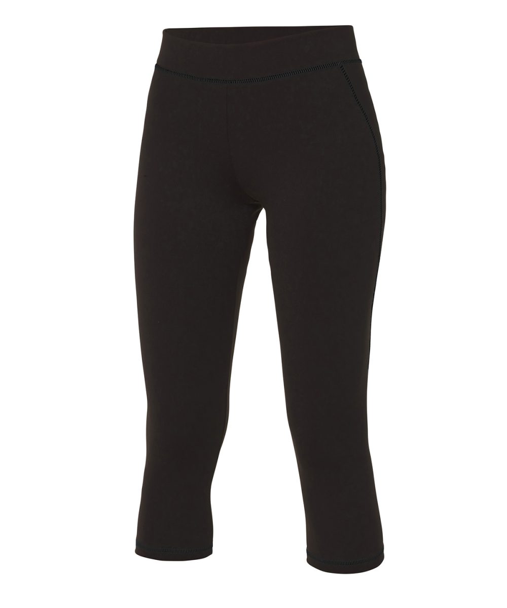 Jet Black Women's cool capri