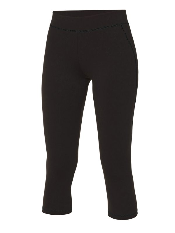 Jet Black Women's cool capri