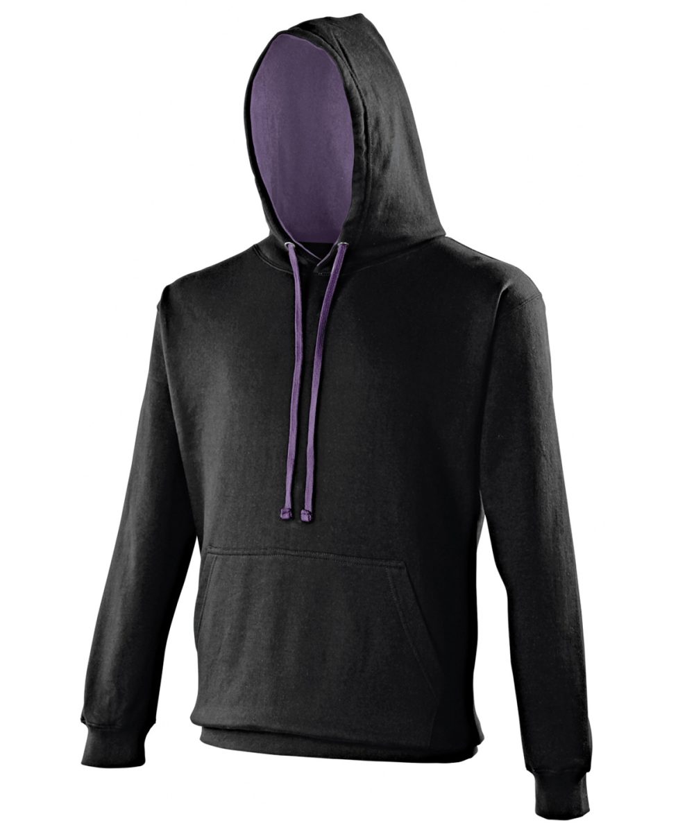 Jet Black/Purple Varsity hoodie