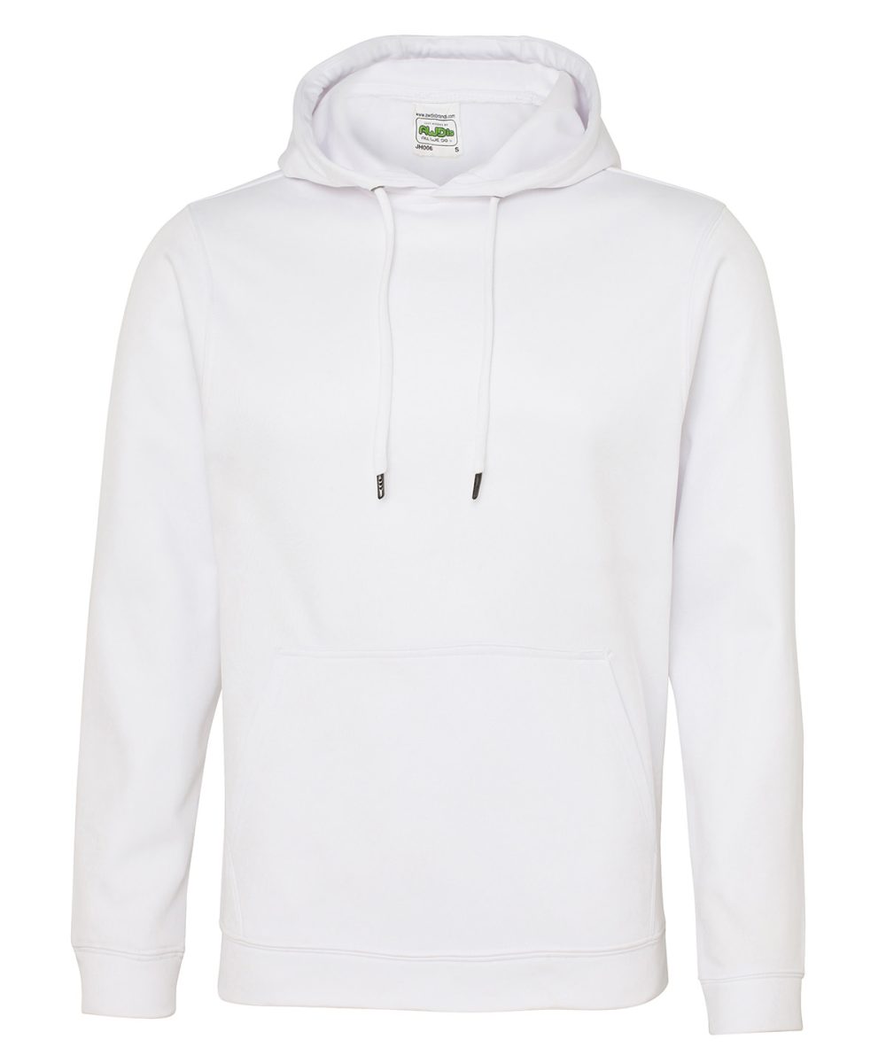 Arctic White Sports polyester hoodie