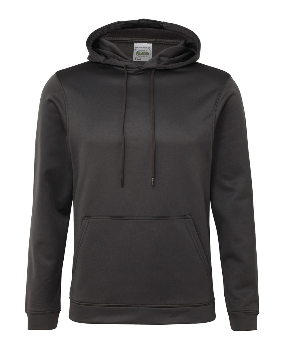 Steel Grey Sports polyester hoodie