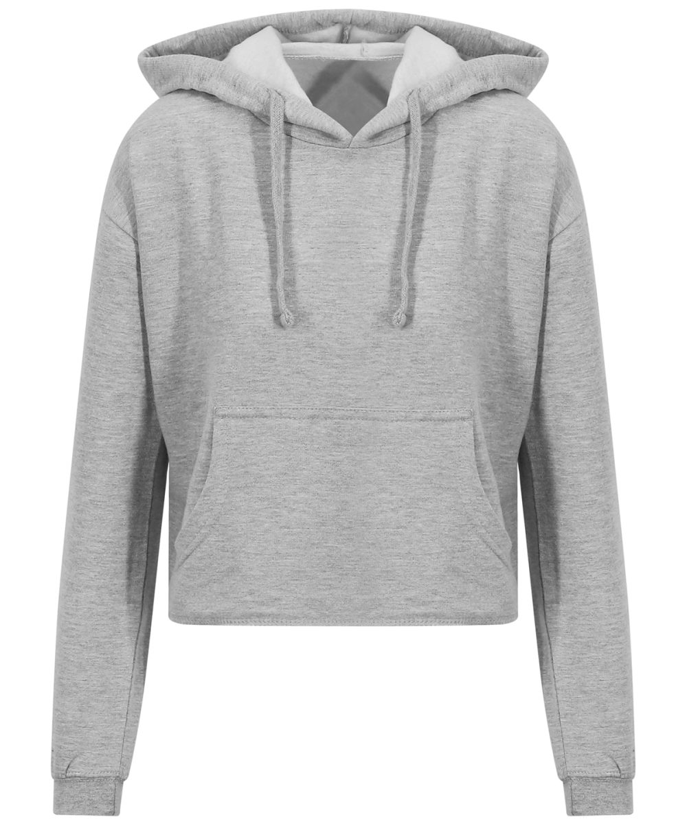 Heather Grey Women's cropped hoodie