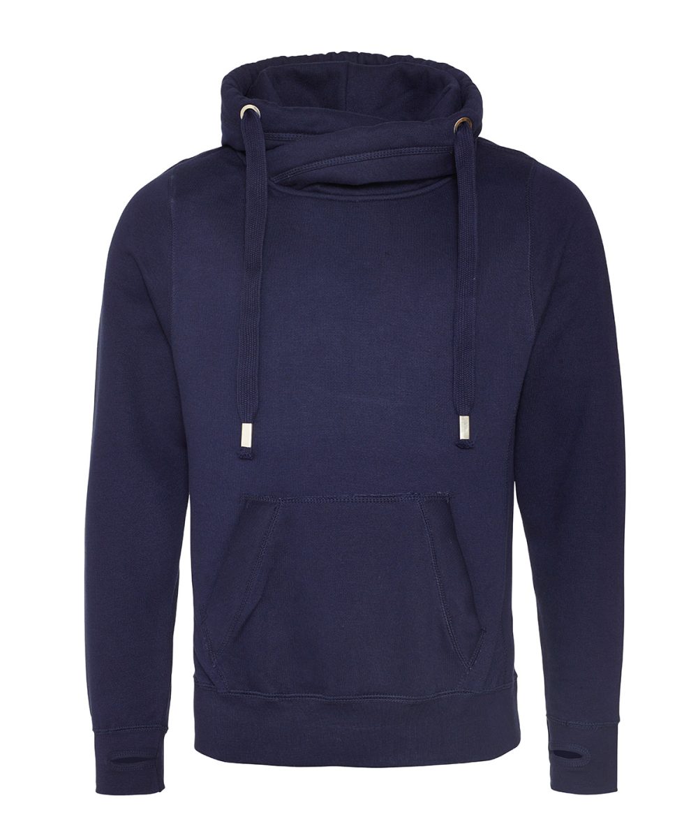 Oxford Navy Cross neck hoodie