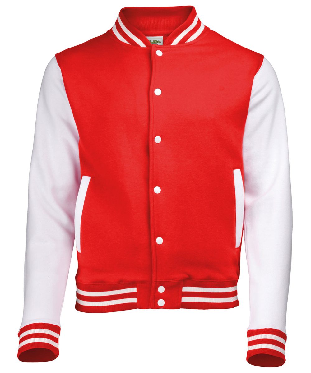 Fire Red/White* Varsity jacket