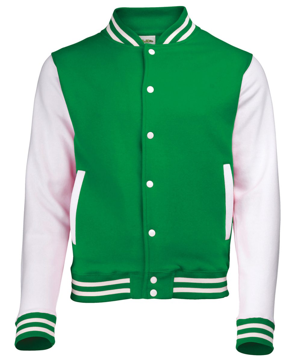 Kelly Green/White Varsity jacket