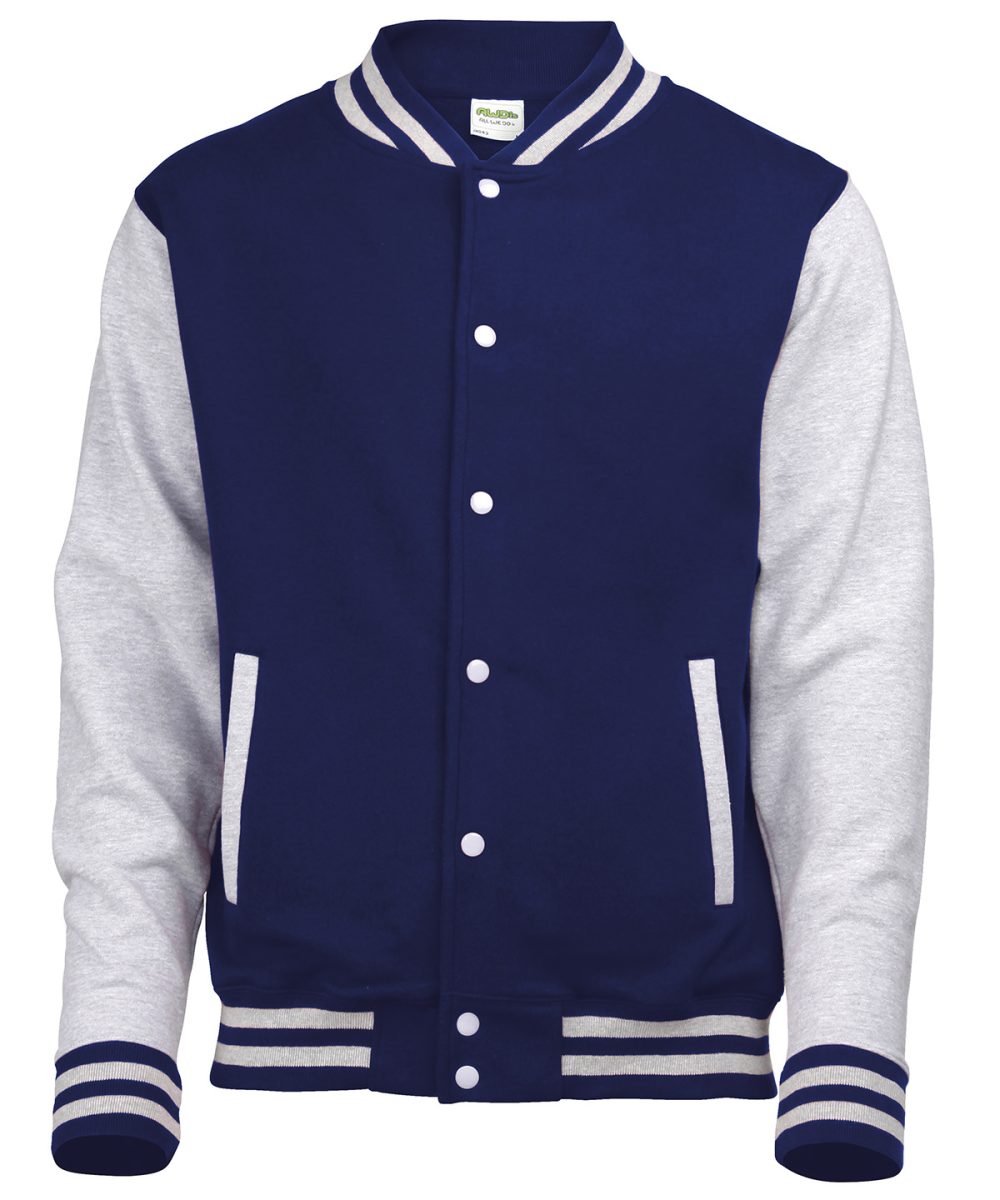 Oxford Navy/Heather Grey Varsity jacket