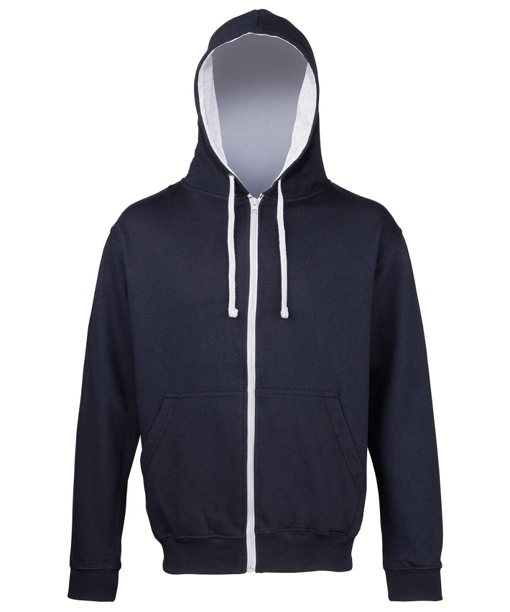 New French Navy/Heather Grey Varsity zoodie