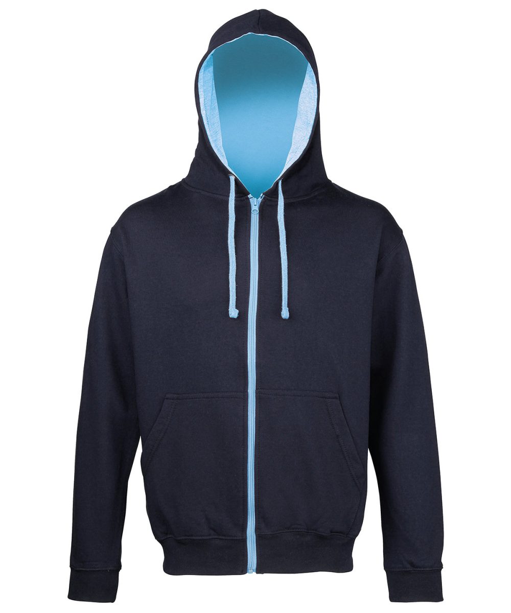 New French Navy/Sky Blue Varsity zoodie