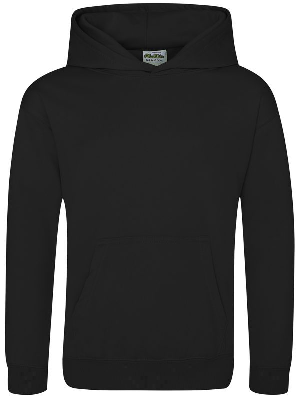 Jet Black Kids sports polyester hoodie