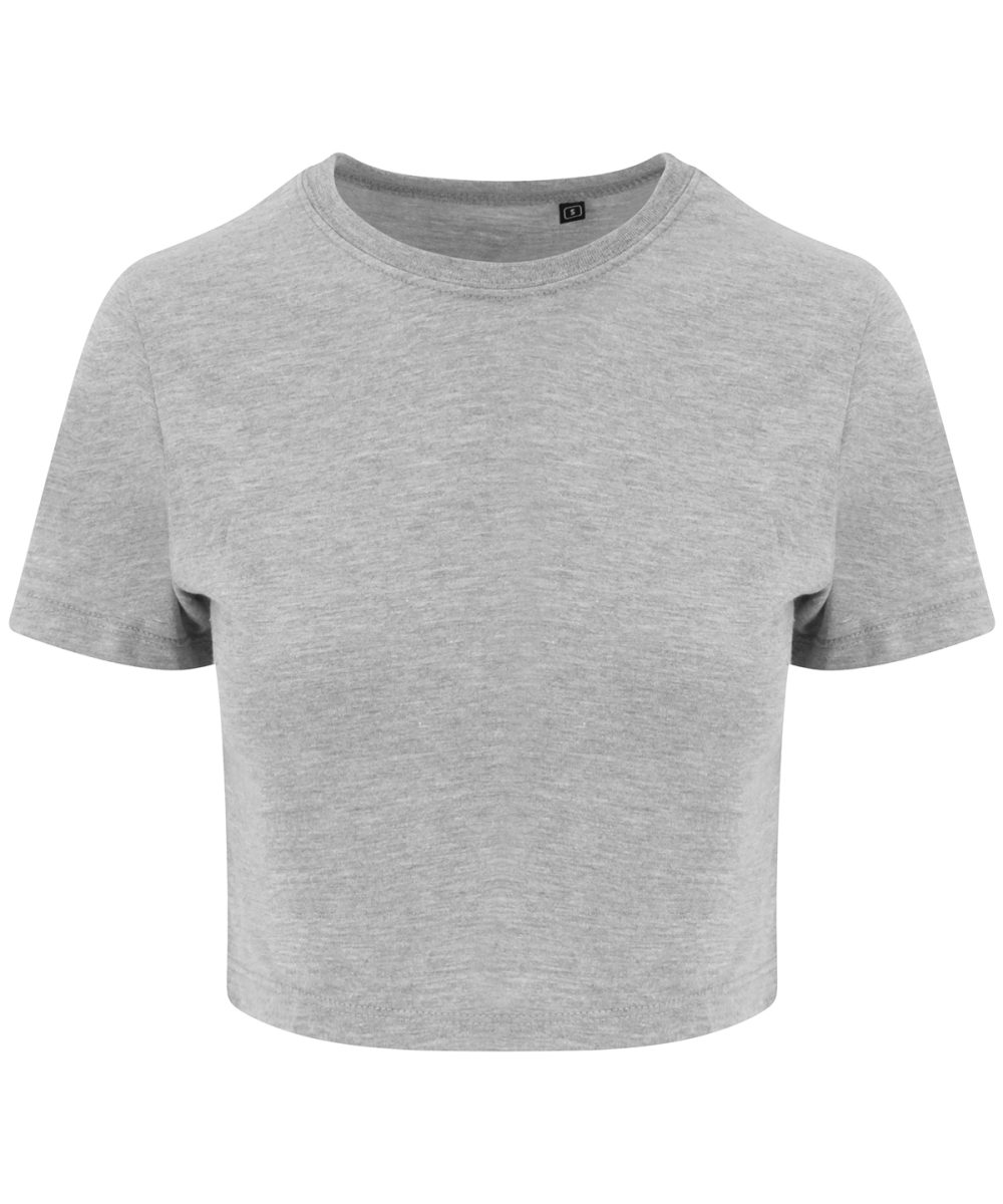 Heather Grey Women's triblend cropped T