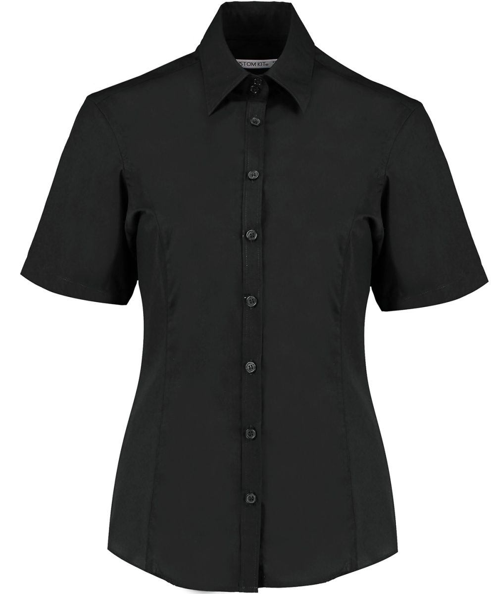 Black* Business blouse short-sleeved (tailored fit)