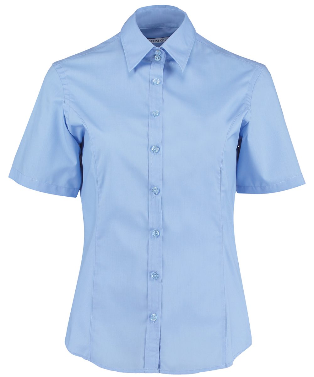 Light Blue* Business blouse short-sleeved (tailored fit)