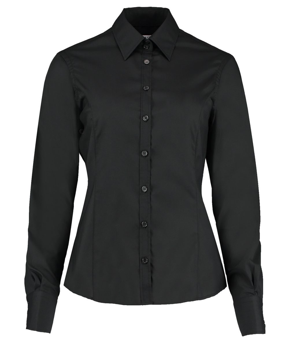 Black* Business blouse long-sleeved (tailored fit)