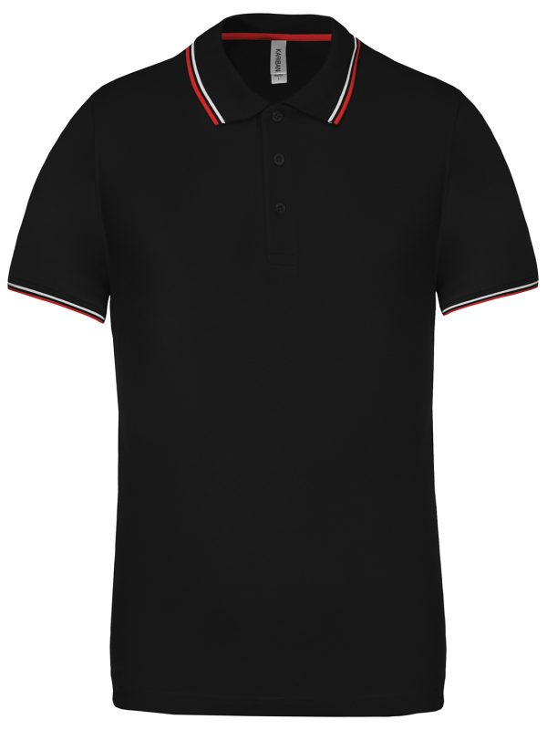 Black Short sleeve polo shirt