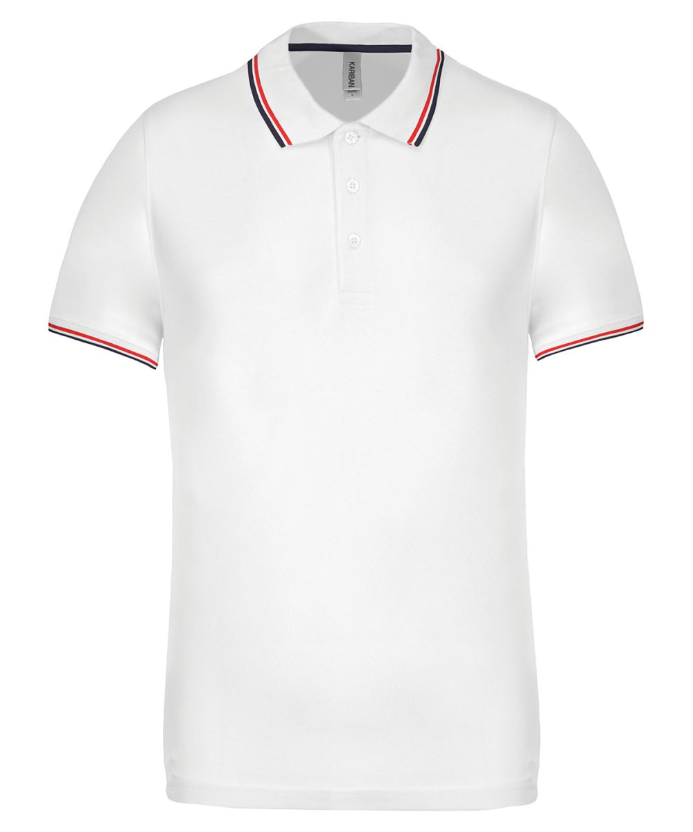 White Short sleeve polo shirt