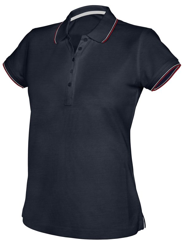 Navy Women's short sleeve polo shirt