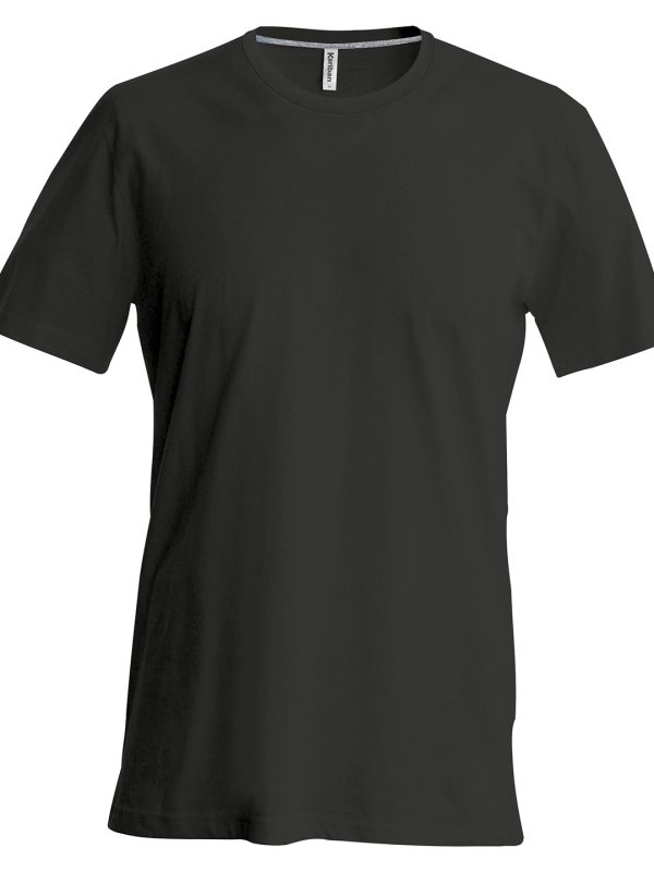 Black Short-sleeved crew neck T-shirt