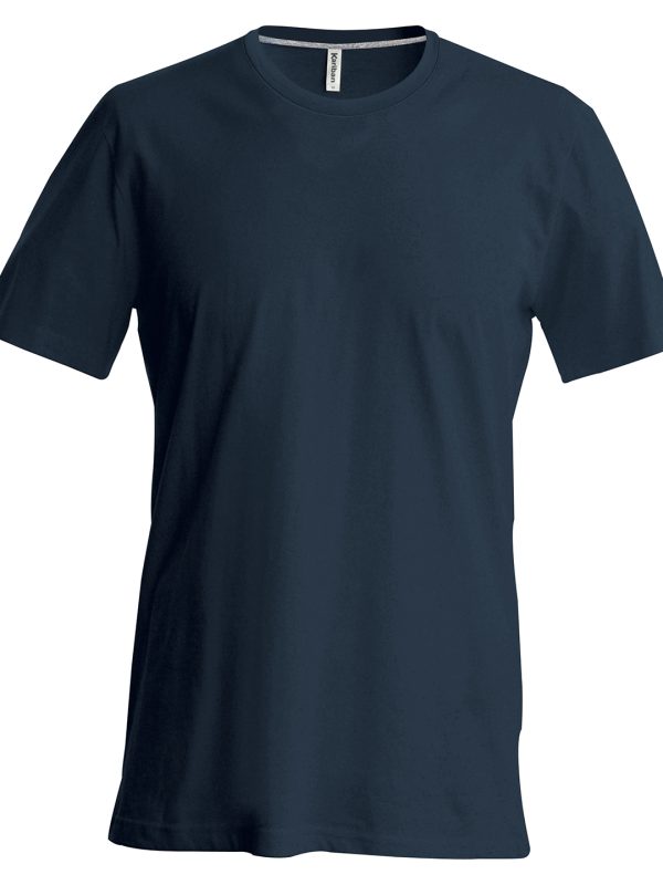 Dark Grey Short-sleeved crew neck T-shirt