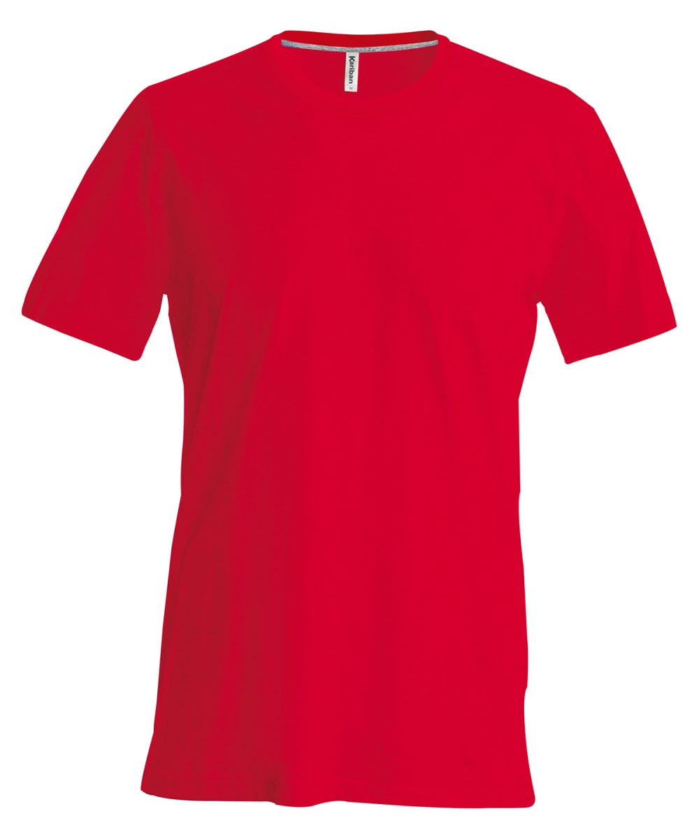 Red Short-sleeved crew neck T-shirt