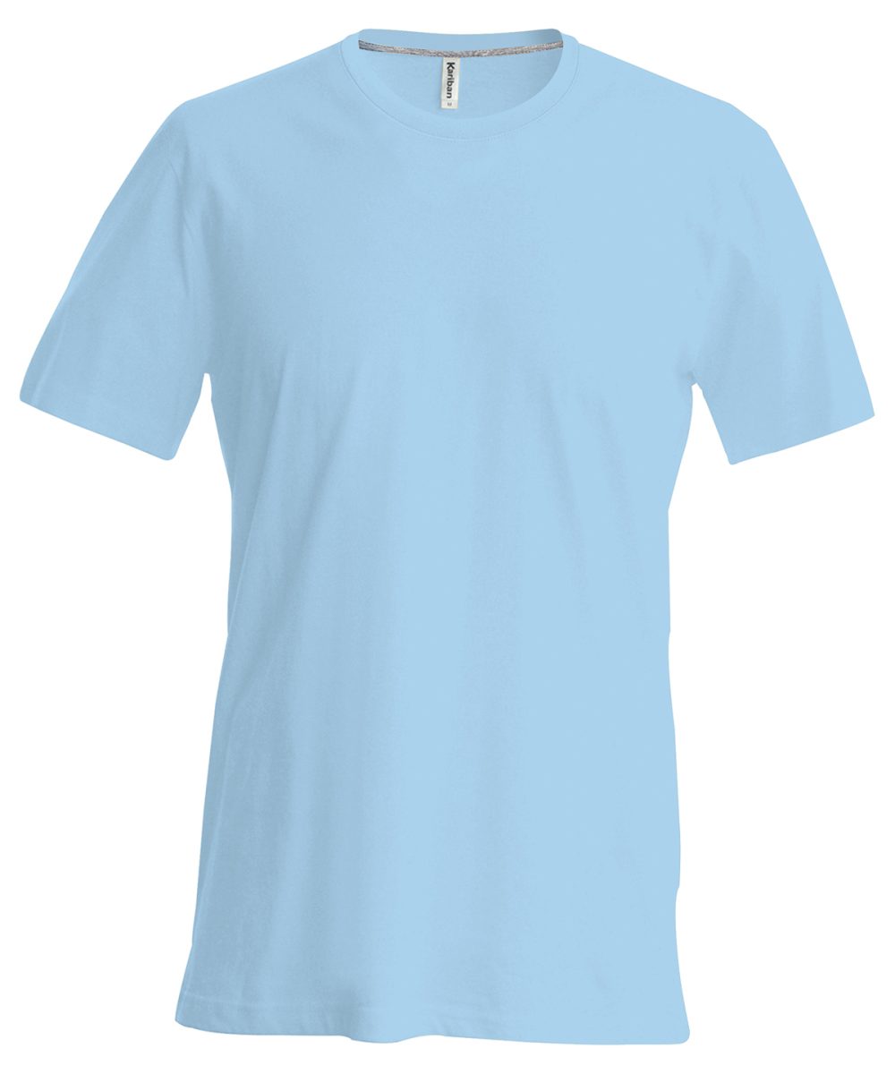 Sky Blue Short-sleeved crew neck T-shirt