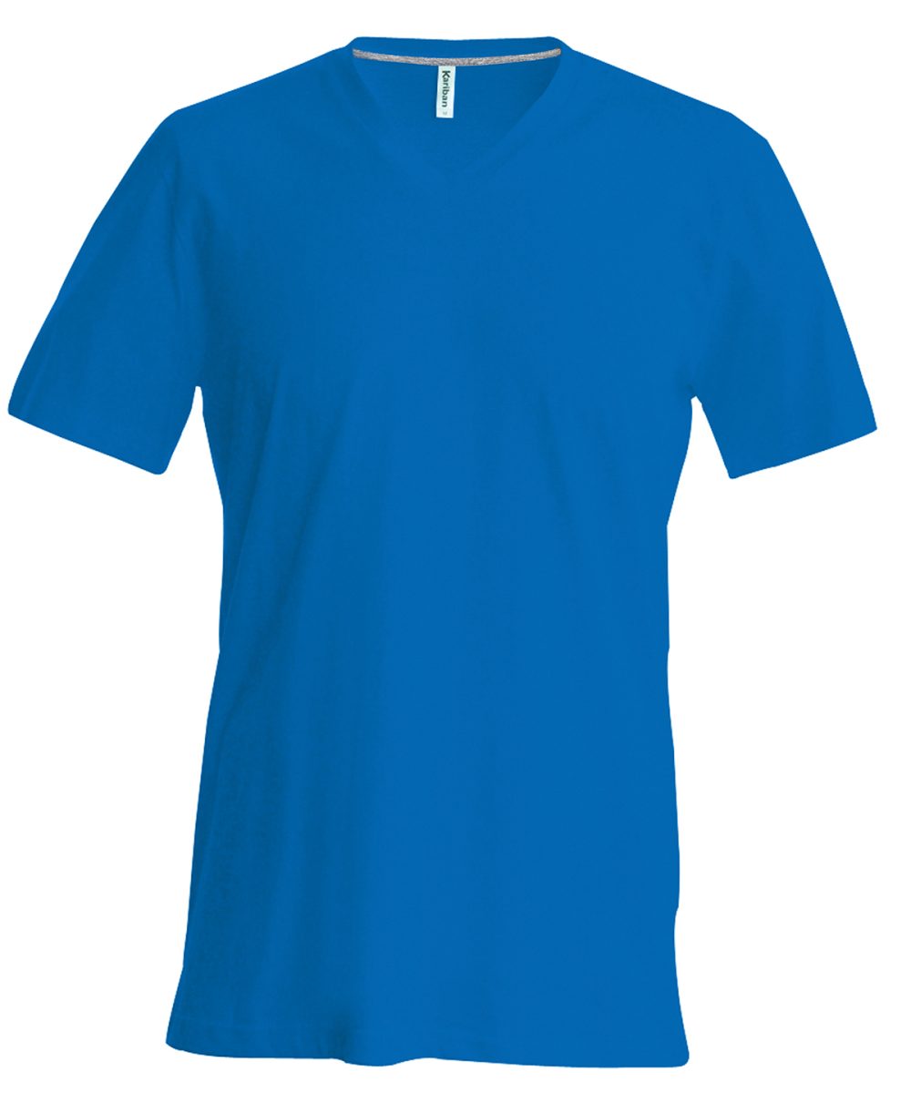 Royal Blue Men's short-sleeved V-neck T-shirt