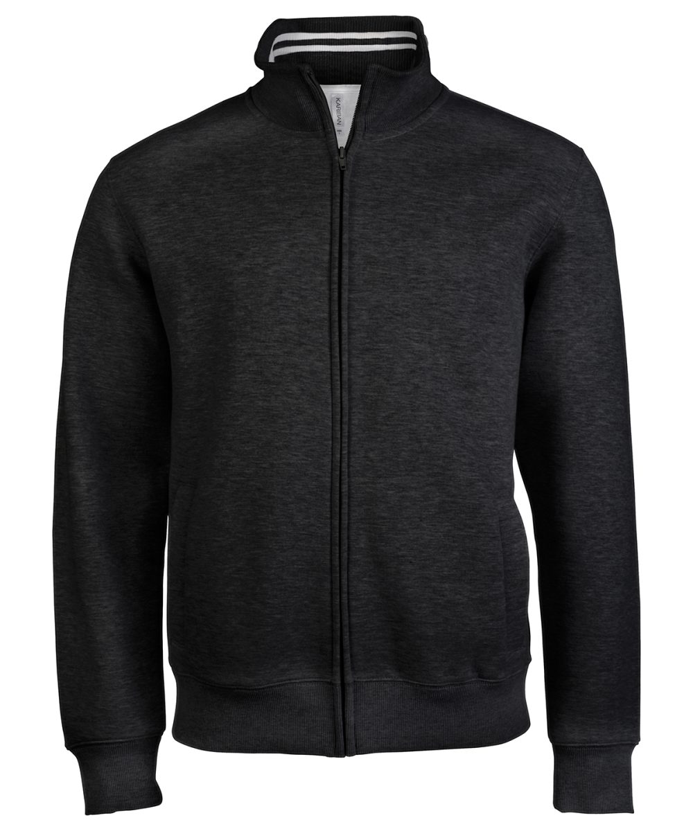 Black Men's full zip sweat jacket