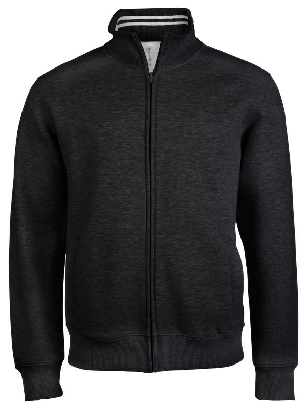 Black Men's full zip sweat jacket