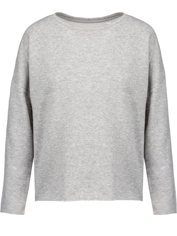 Light Grey Heather Ladies' oversized sweatshirt