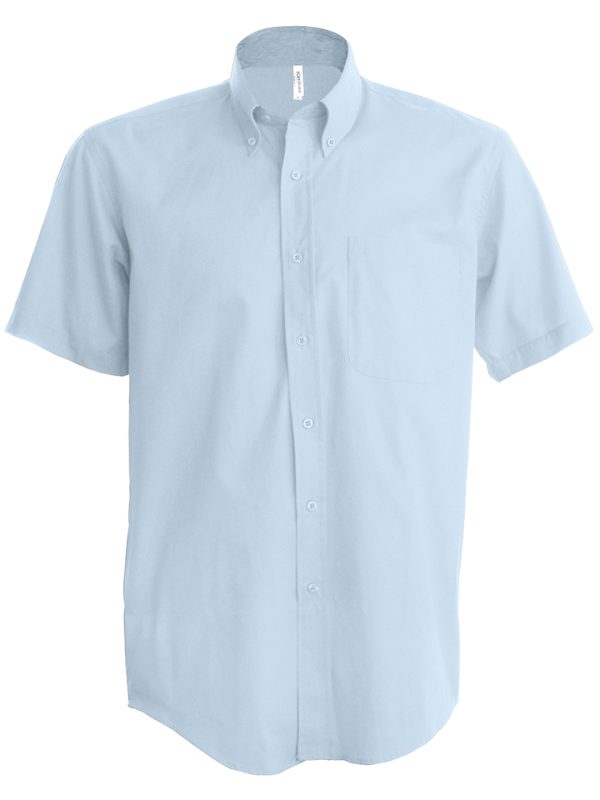 Oxford Blue Men's short-sleeved Oxford shirt