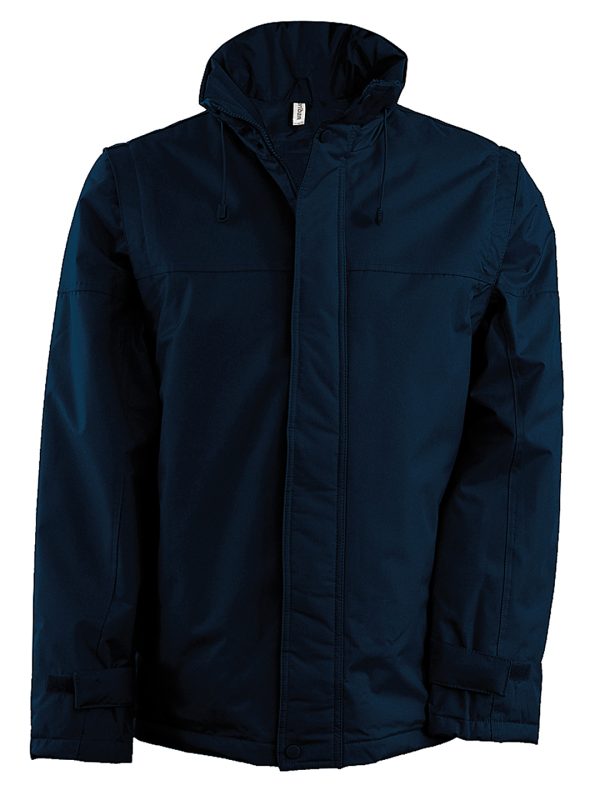 Navy/Navy Detachable-sleeved blouson jacket