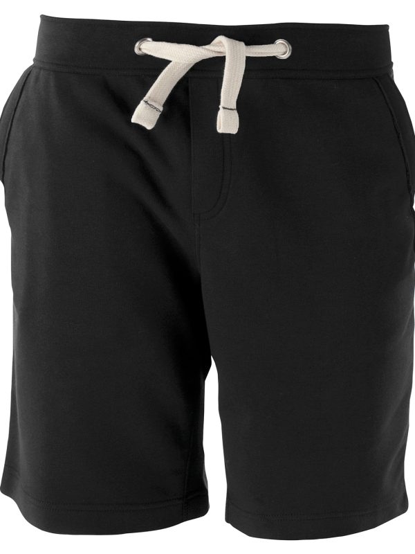 Black Unisex French terry Bermuda shorts