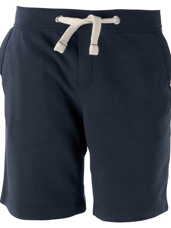 Navy Unisex French terry Bermuda shorts