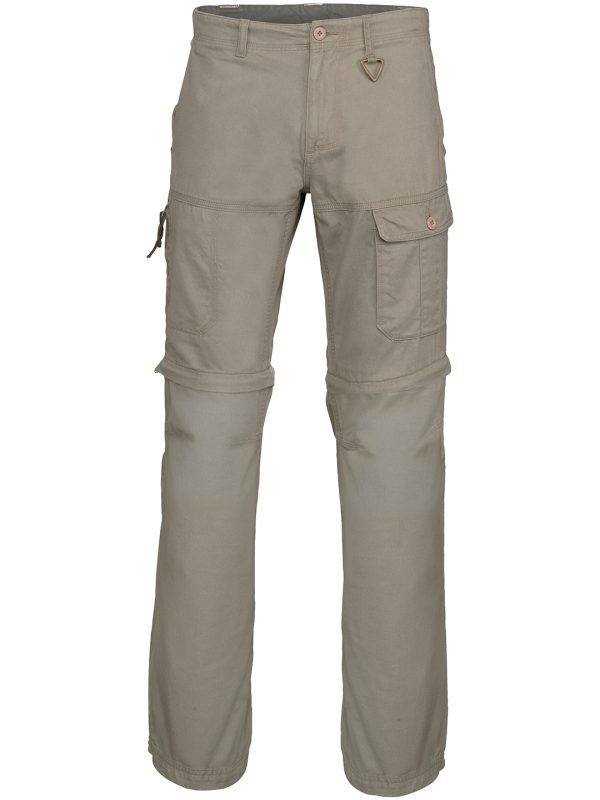 Dark Beige 2-in-1 multi-pocket trousers