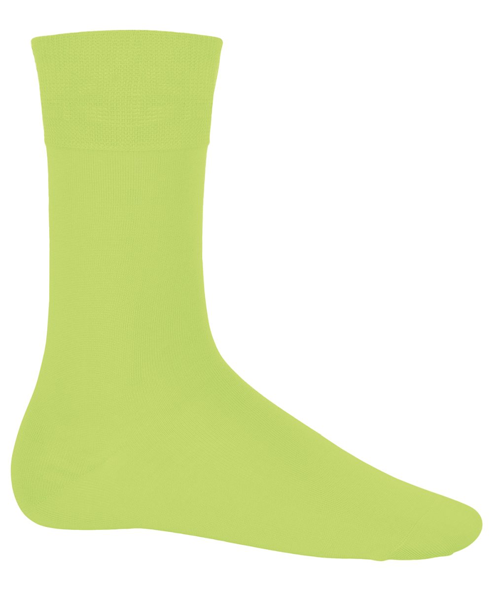 Lime Cotton city socks