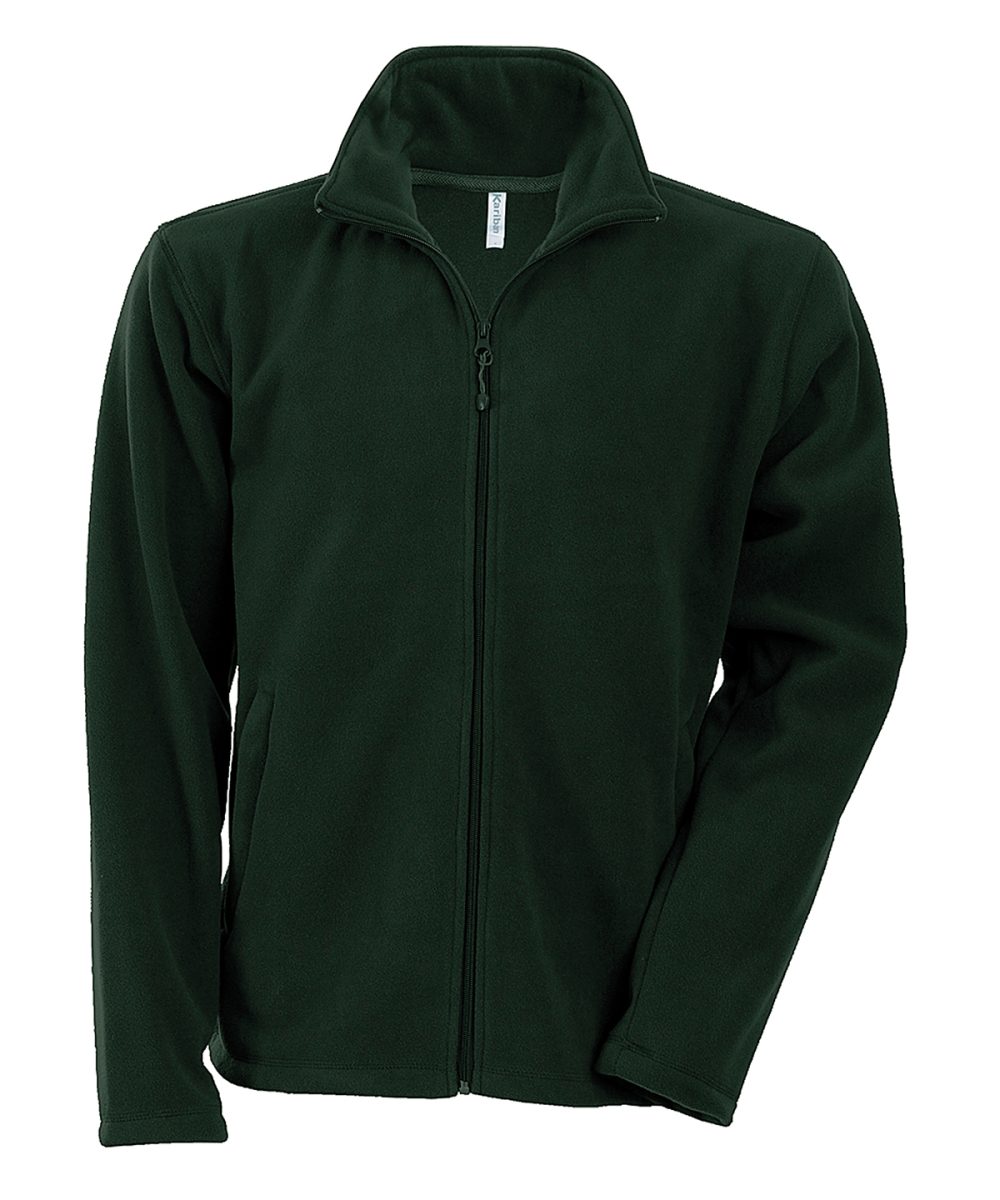 Forest Green Falco full zip microfleece jacket