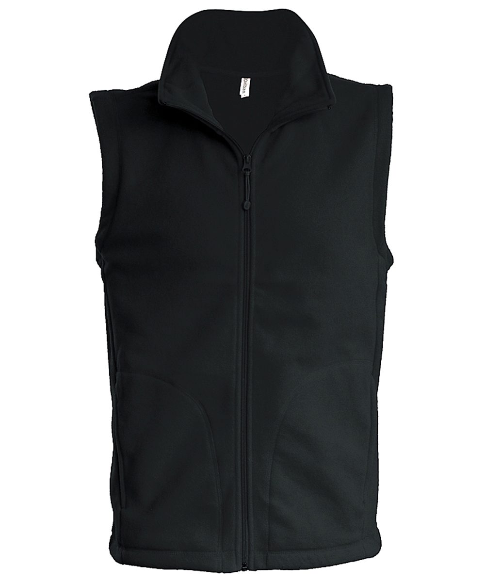 Black* Luca men's microfleece gilet